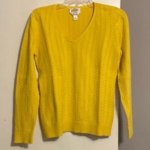 Talbots Women’s V Neck Long Sleeve Pullover Sweater